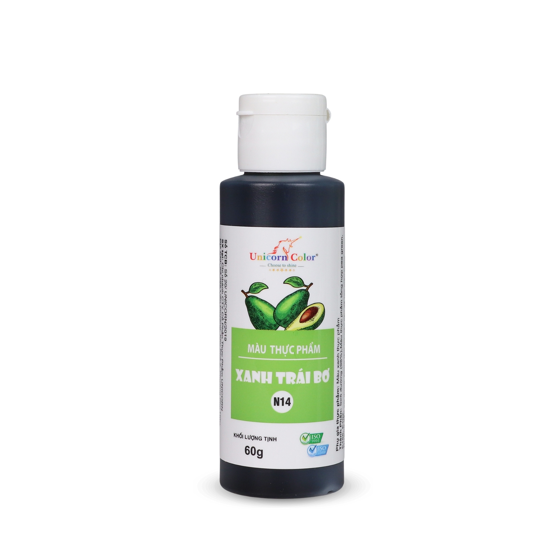 Màu Siro Unicorn Xanh Trái Bơ 60g