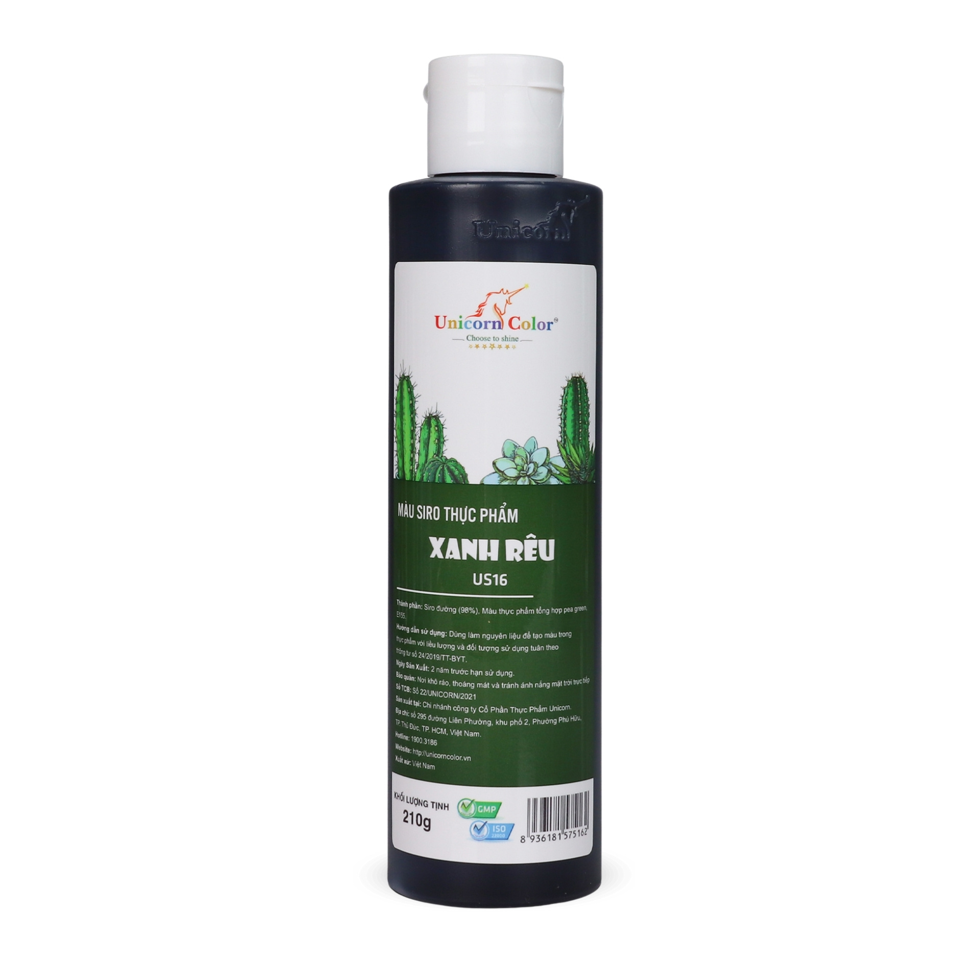 Màu Siro Unicorn Xanh Rêu 210g
